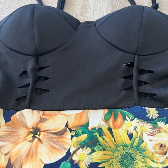 Womens A'Gaci A'Gaci A'Gaci Floral Midi Dress - S - Picture 3 of 9